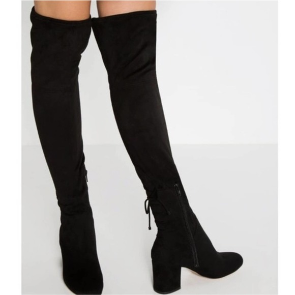 Aldo Adessi Suede Over Knee Fashion Boots 8.5 - Picture 2 of 9